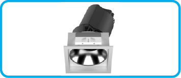 013-AZOOD LED DOWNLIGHT ANTIGLARE SQUARE TRIM
